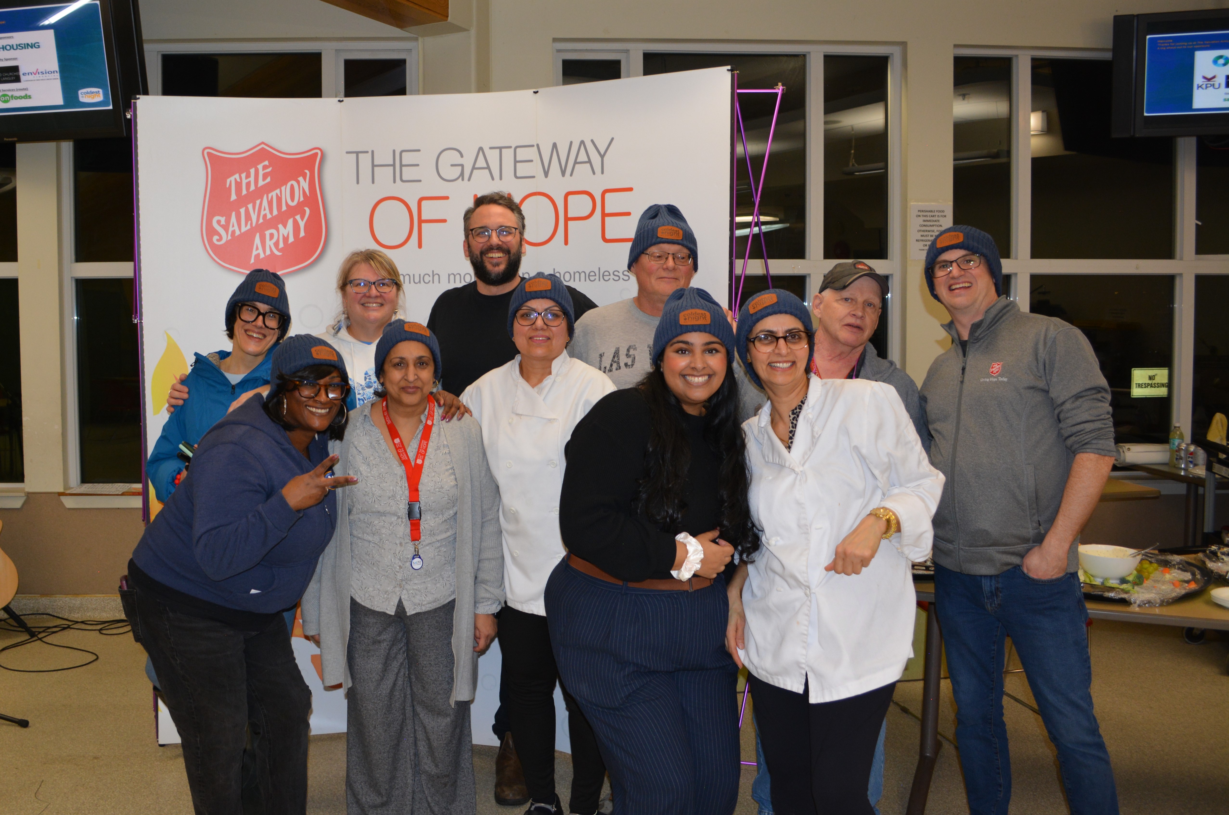 A group of volunteers and staff of the Langley Gateway of Hope